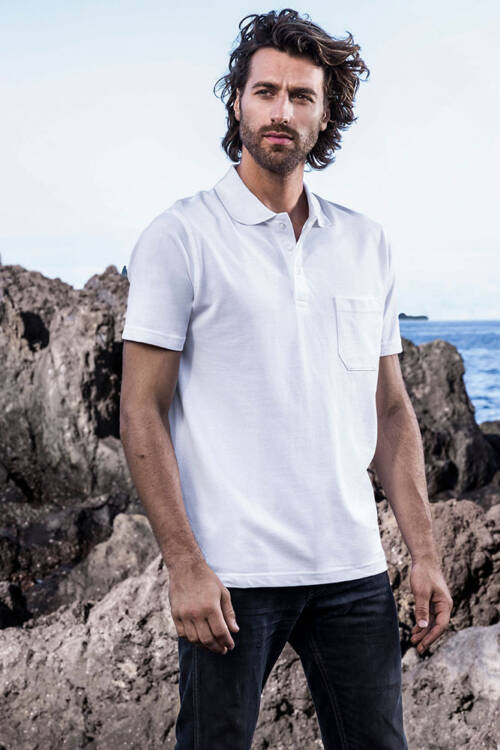 Promodoro Mens Heavy Polo Pocket
