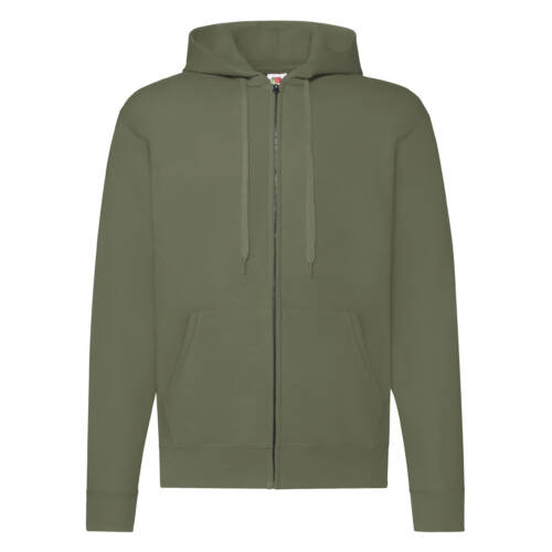 Fruit of the Loom Classic Hooded Sweat Jacket Classic Hooded Sweat Jacket – 2XL, Classic Olive-59