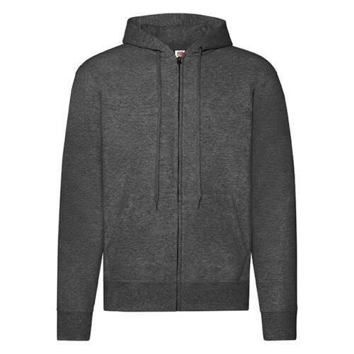 Fruit of the Loom Classic Hooded Sweat Jacket Classic Hooded Sweat Jacket – XL, Dark Heather Grey-HD