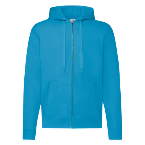 Fruit of the Loom Classic Hooded Sweat Jacket Classic Hooded Sweat Jacket – 2XL, Azure Blue-ZU