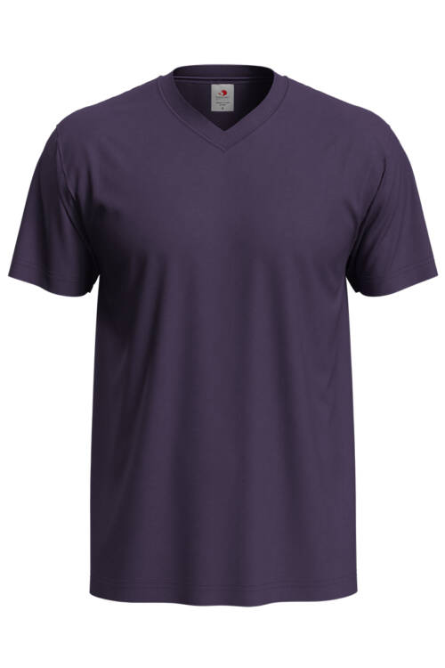 Stedman Classic-T V-neck Classic-T V-neck – L, Deep Berry-DBY