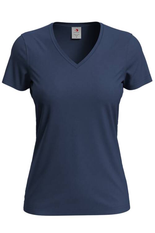 Stedman Classic-T V-neck Women Classic-T V-neck Women – S, Navy Blue-NAV