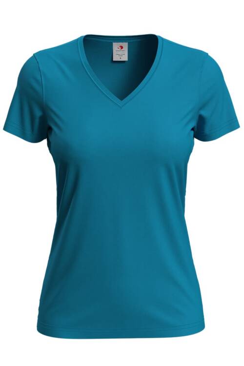 Stedman Classic-T V-neck Women Classic-T V-neck Women – L, Ocean Blue-OCB