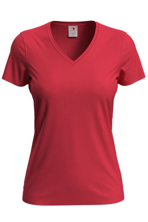 Stedman Classic-T V-neck Women Classic-T V-neck Women – S, Scarlet Red-SRE