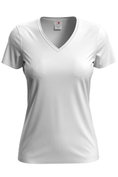 Stedman Classic-T V-neck Women Classic-T V-neck Women – L, White-WHI