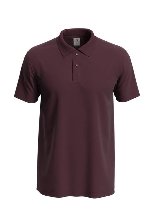 Stedman Polo Polo – 2XL, Burgundy Red-BGR