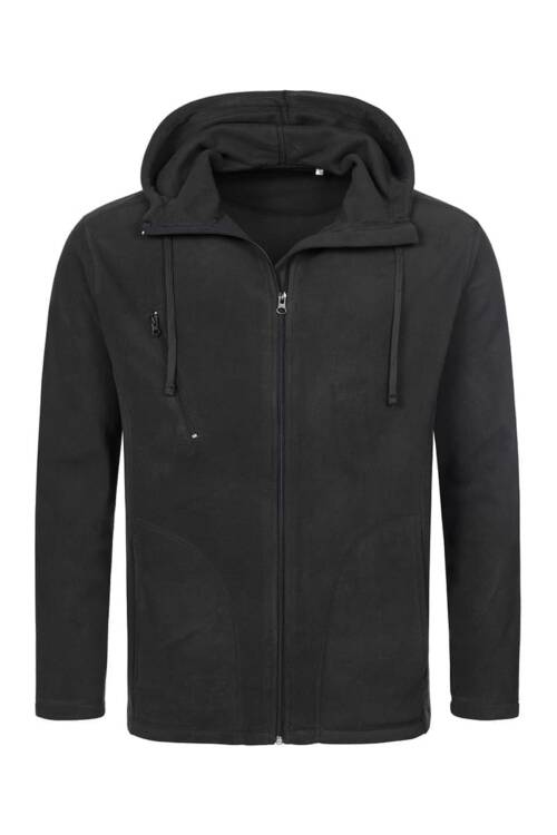 Stedman Hooded Fleece Jacket Hooded Fleece Jacket – XL, Black Opal-BLO