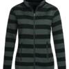 Stedman Striped Fleece Jacket Women Striped Fleece Jacket Women – L, Grey Steel-GRS