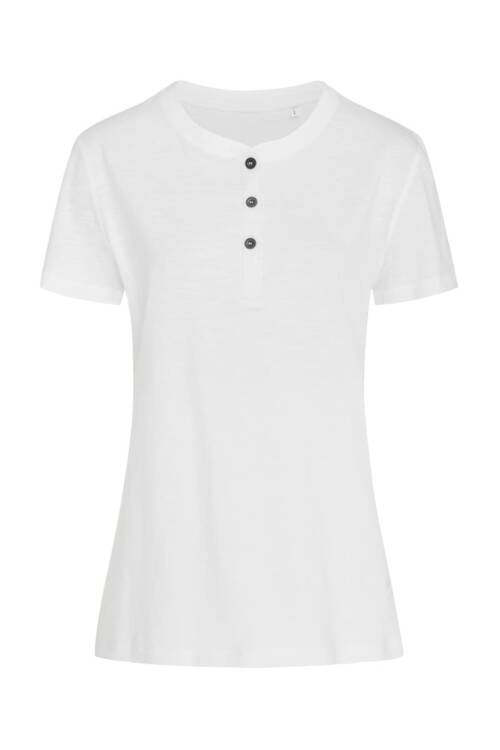 Stedman Sharon Henley T-shirt Sharon Henley T-shirt – XL, White-WHI