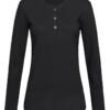 Stedman Sharon Henley Long Sleeve Sharon Henley Long Sleeve – L, Black Opal-BLO