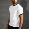 Promodoro Mens Contrast-T Mens Contrast-T – 2XL, white-navy-WN