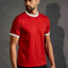 Promodoro Mens Contrast-T Mens Contrast-T – 2XL, Red/White-RW