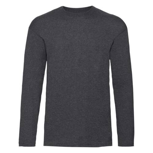 Fruit of the Loom Valueweight Long Sleeve T Valueweight Long Sleeve T – L, Dark Heather Grey-HD