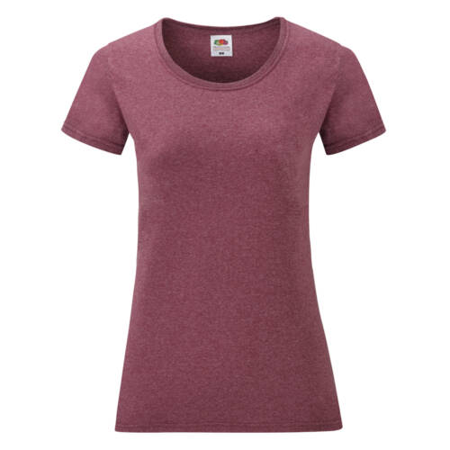 Fruit of the Loom Ladies Valueweight T Ladies Valueweight T – XL, Heather Burgundy-H1