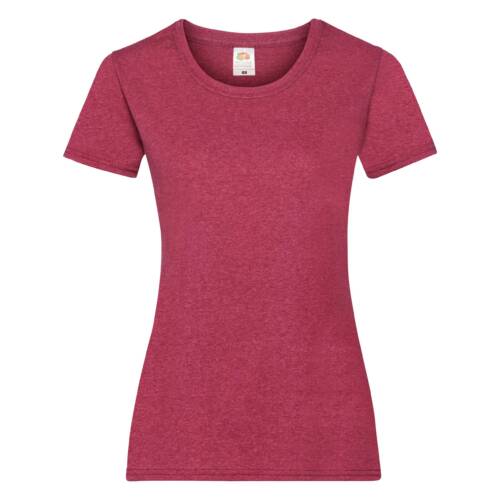 Fruit of the Loom Ladies Valueweight T Ladies Valueweight T – XS, Heather Red-VH