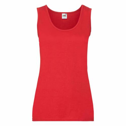 Fruit of the Loom Ladies Valueweight Vest Ladies Valueweight Vest – L, Red-40