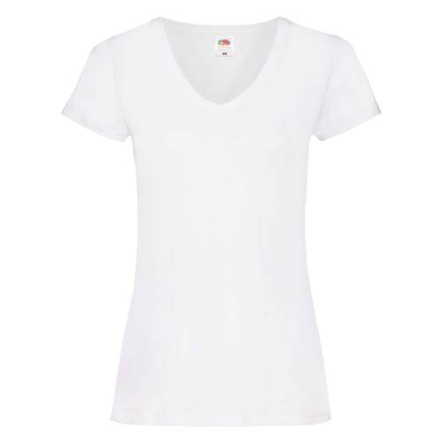 Fruit of the Loom Ladies Valueweight V-Neck T Ladies Valueweight V-Neck T – XS, White-30