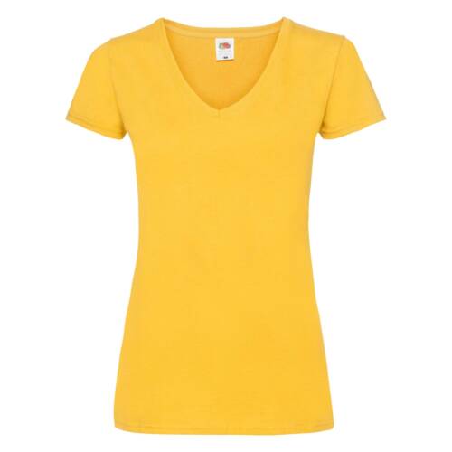 Fruit of the Loom Ladies Valueweight V-Neck T Ladies Valueweight V-Neck T – S, Sunflower-34