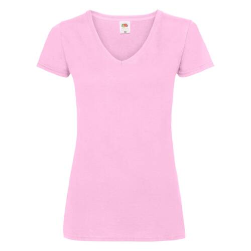 Fruit of the Loom Ladies Valueweight V-Neck T Ladies Valueweight V-Neck T – M, Light Pink-52