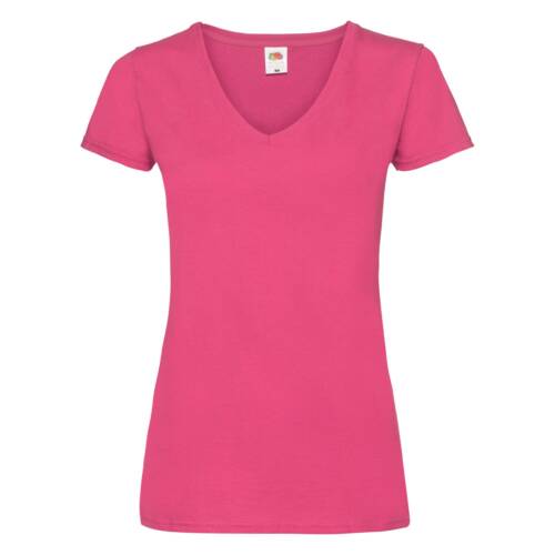 Fruit of the Loom Ladies Valueweight V-Neck T Ladies Valueweight V-Neck T – XL, Fuchsia-57