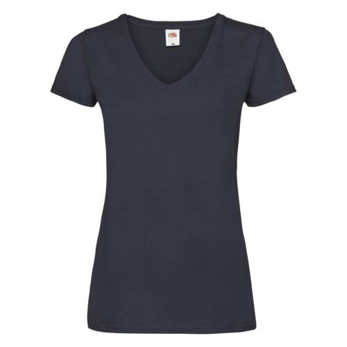 Fruit of the Loom Ladies Valueweight V-Neck T Ladies Valueweight V-Neck T – 2XL, Deep Navy-AZ