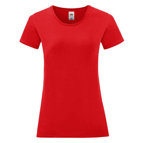 Fruit of the Loom Ladies Iconic 150 T Ladies Iconic 150 T – 2XL, Red-40