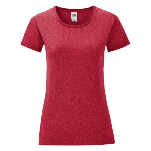 Fruit of the Loom Ladies Iconic 150 T Ladies Iconic 150 T – 2XL, Heather Red-VH