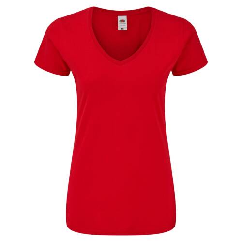 Fruit of the Loom Ladies Iconic 150 V-Neck T Ladies Iconic 150 V-Neck T – M, Red-40