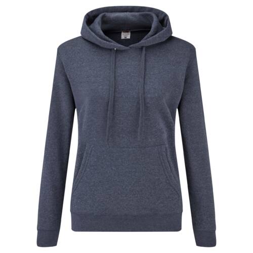 Fruit of the Loom Ladies Classic Hooded Sweat Ladies Classic Hooded Sweat – 2XL, Heather navy-VF
