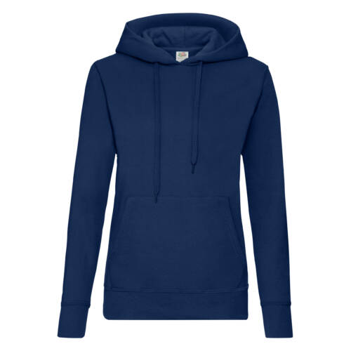 Fruit of the Loom Ladies Classic Hooded Sweat Ladies Classic Hooded Sweat – XS, Navy-32