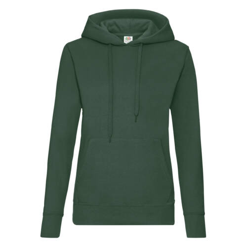 Fruit of the Loom Ladies Classic Hooded Sweat Ladies Classic Hooded Sweat – L, Bottle Green-38