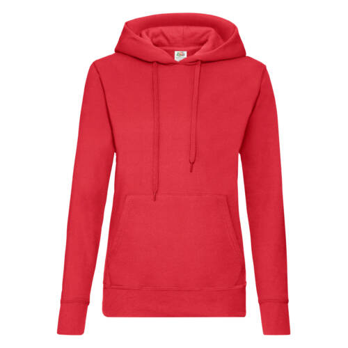 Fruit of the Loom Ladies Classic Hooded Sweat Ladies Classic Hooded Sweat – XL, Red-40