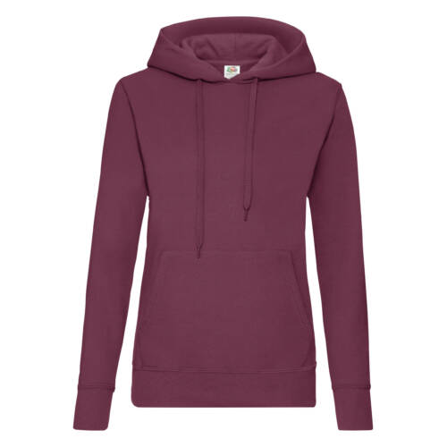 Fruit of the Loom Ladies Classic Hooded Sweat Ladies Classic Hooded Sweat – S, Burgundy-41