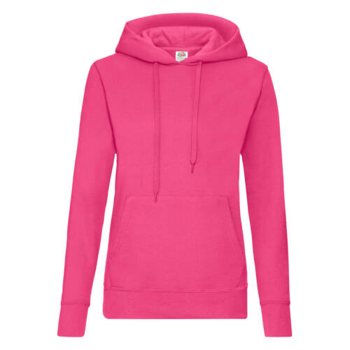 Fruit of the Loom Ladies Classic Hooded Sweat Ladies Classic Hooded Sweat – M, Fuchsia-57