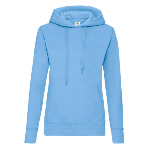 Fruit of the Loom Ladies Classic Hooded Sweat Ladies Classic Hooded Sweat – XL, Sky Blue-YT