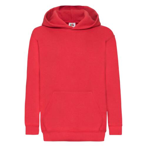 Fruit of the Loom Kids Classic Hooded Sweat Kids Classic Hooded Sweat – 140, Red-40