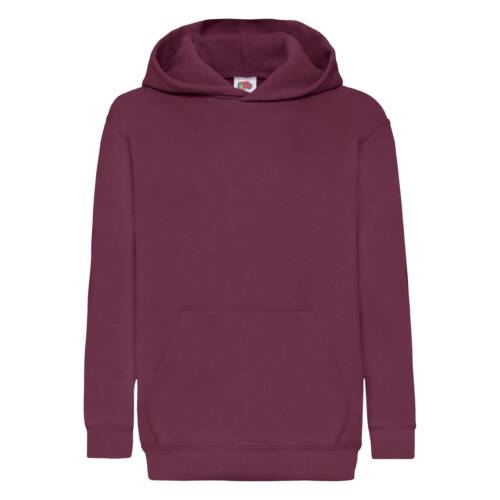 Fruit of the Loom Kids Classic Hooded Sweat Kids Classic Hooded Sweat – 128, Burgundy-41