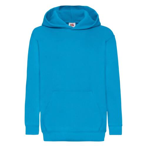 Fruit of the Loom Kids Classic Hooded Sweat Kids Classic Hooded Sweat – 128, Azure Blue-ZU