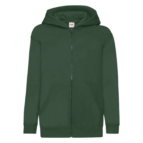 Fruit of the Loom Kids Classic Hooded Sweat Jacket Kids Classic Hooded Sweat Jacket – 152, Bottle Green-38