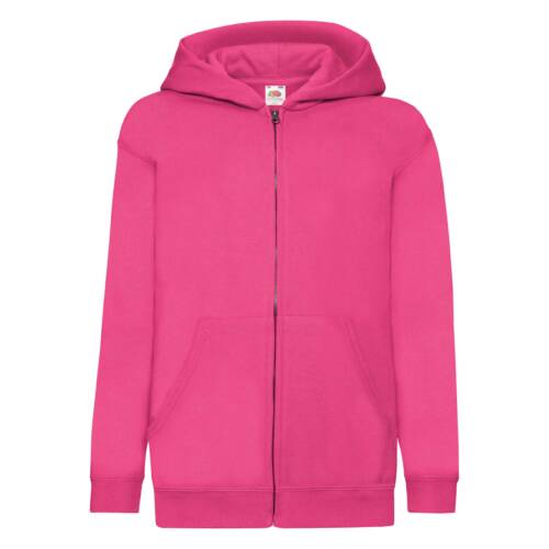 Fruit of the Loom Kids Classic Hooded Sweat Jacket Kids Classic Hooded Sweat Jacket – 140, Fuchsia-57