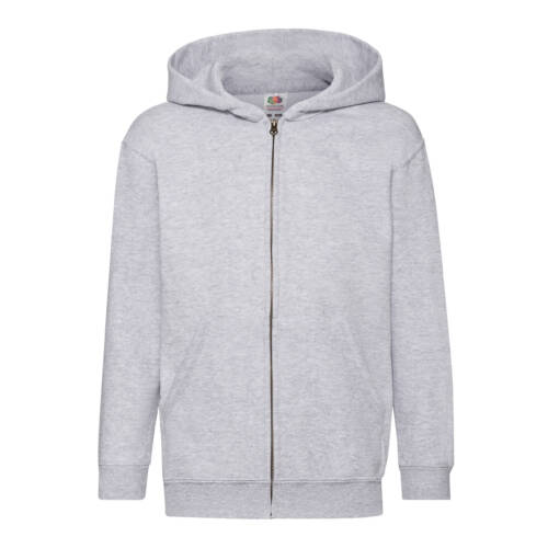 Fruit of the Loom Kids Classic Hooded Sweat Jacket Kids Classic Hooded Sweat Jacket – 140, Heather Grey-94