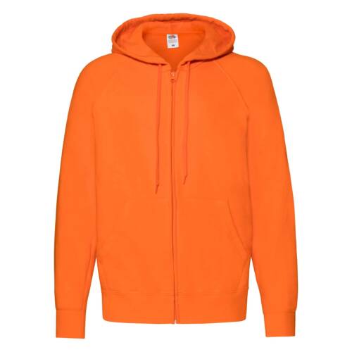 Fruit of the Loom Lightweight Hooded Sweat Jacket Lightweight Hooded Sweat Jacket – L, Orange-44