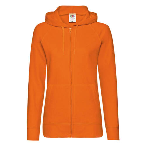Fruit of the Loom Ladies Lightweight Hooded Sweat Jacket Ladies Lightweight Hooded Sweat Jacket – 2XL, Orange-44