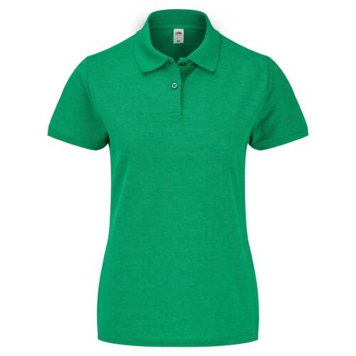 Fruit of the Loom Ladies 65/35 Polo Ladies 65/35 Polo – XL, Heather Green-RX
