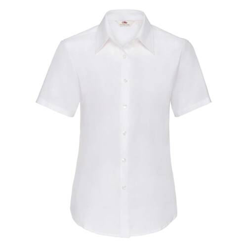 Fruit of the Loom Ladies Short Sleeve Oxford Shirt Ladies Short Sleeve Oxford Shirt – 2XL, White-30