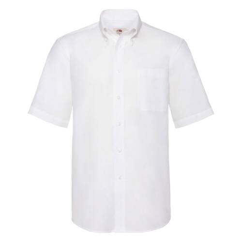 Fruit of the Loom Short Sleeve Oxford Shirt Short Sleeve Oxford Shirt – 3XL, White-30