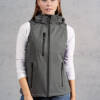 Promodoro Womens Softshell Vest Womens Softshell Vest – 2XL, heather grey-HY