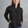 Promodoro Womens Double Fleece Jacket Womens Double Fleece Jacket – 2XL, black-black-99