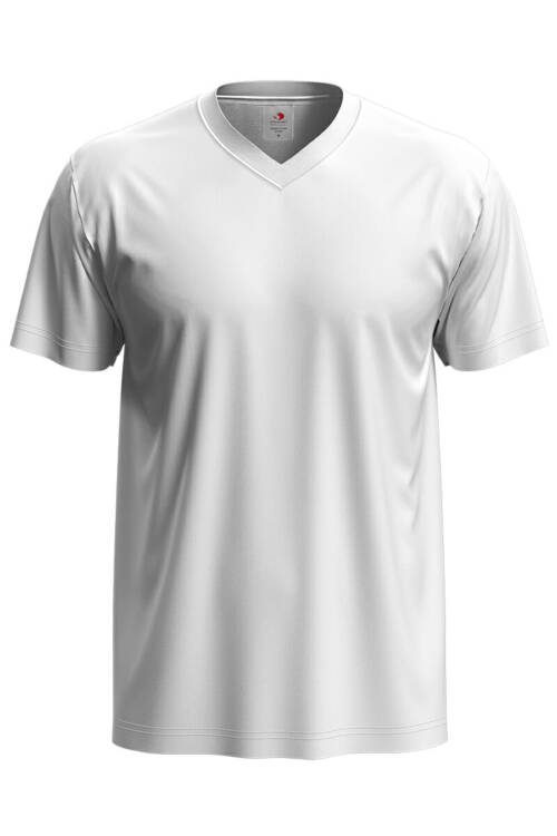 Stedman Classic-T V-neck Classic-T V-neck – L, White-WHI