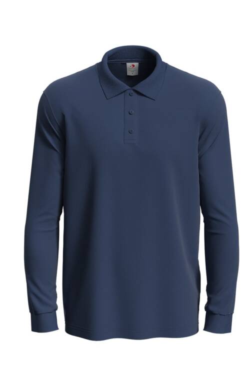 Stedman Polo Long Sleeve Polo Long Sleeve – 2XL, Navy Blue-NAV